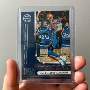 NBA Hoops Shai Gilgeous-Alexander Frequent Flyers Basketball Card - top loader